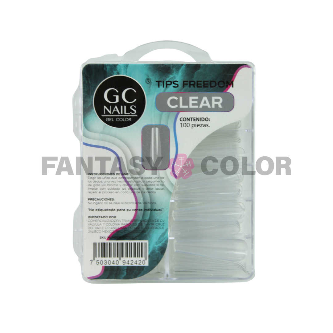 TIPS FREEDOM GC NAILS - TRANSPARENTE