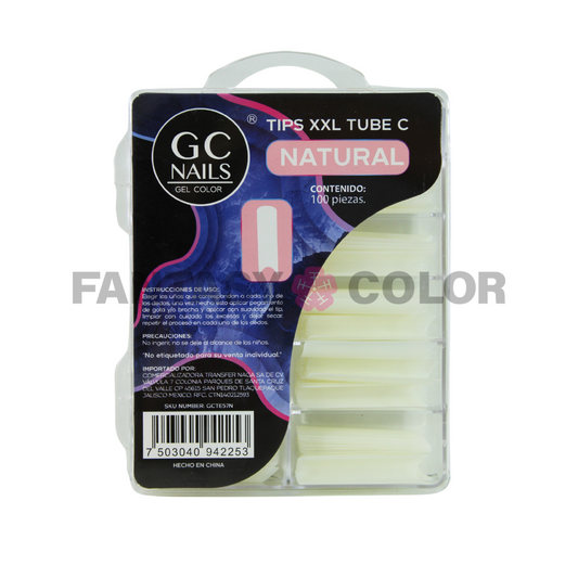 TIPS XXL TUBE C GC NAILS - NATURAL