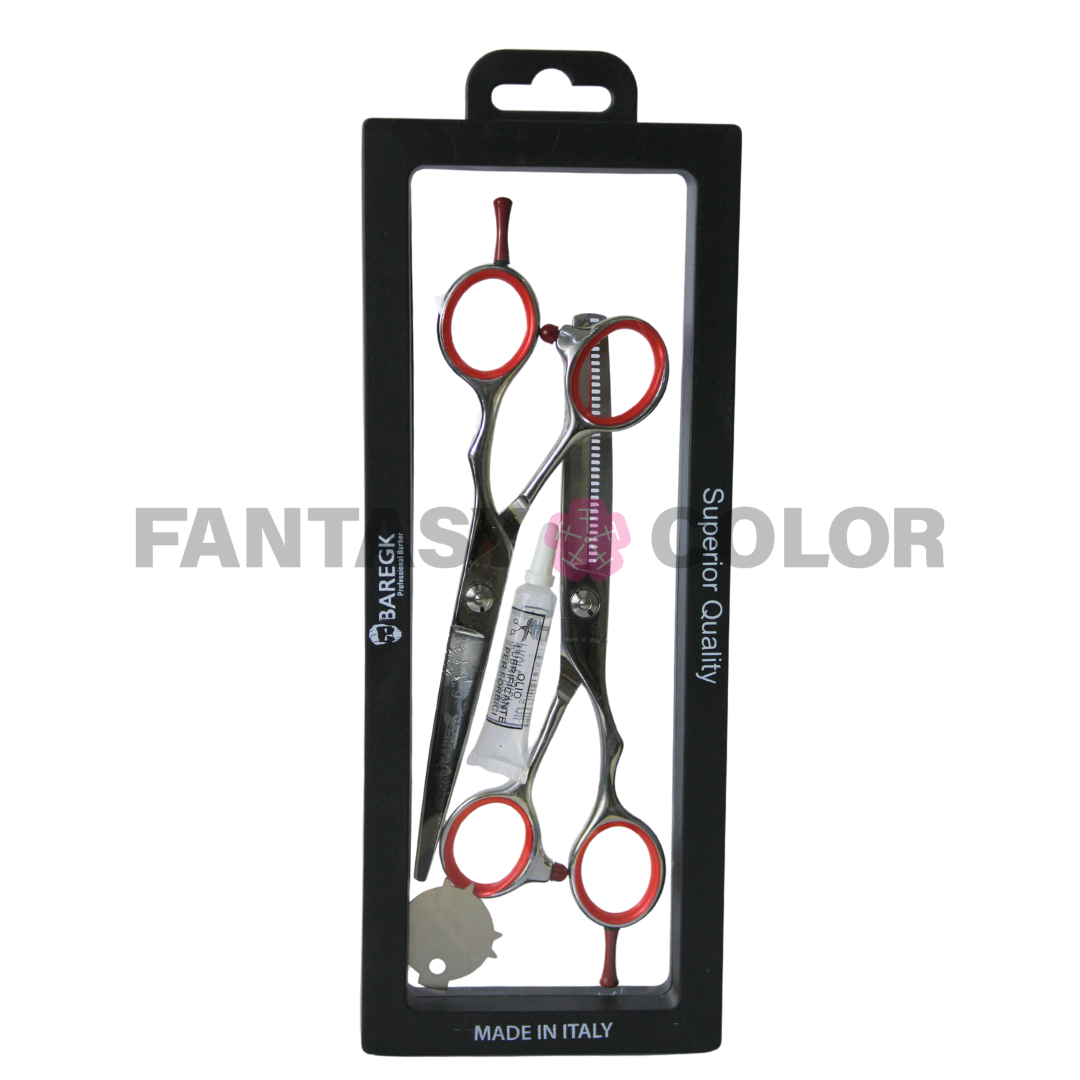 KIT DE 2 TIJERA ESTILO ITALIANA BAREGK - 7 Y 6 PULGADAS