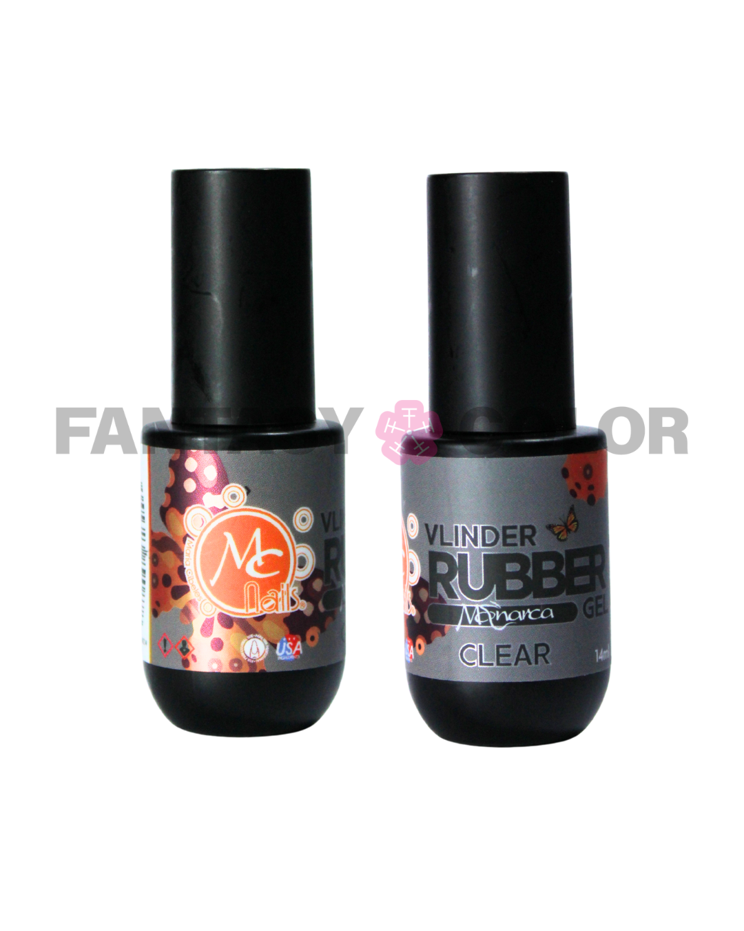 VLINDER RUBBER MONARCA MC NAILS - 3 TONOS
