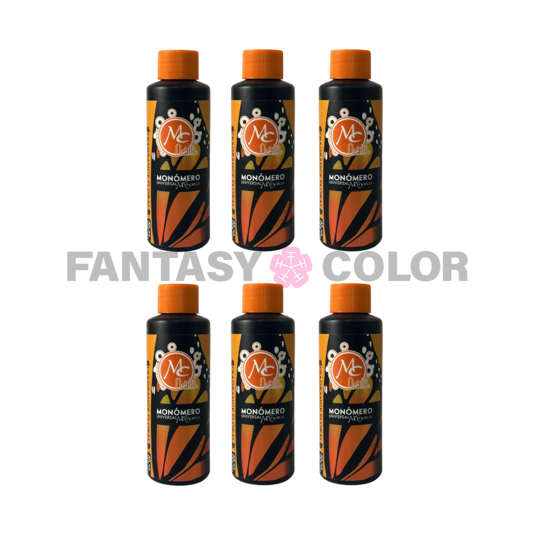 SET DE 6 MONOMERO UNIVERSAL MONARCA MC NAILS 4OZ