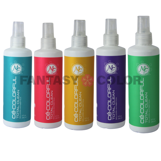 SET DE 5 SOLUCIÓN ANTISÉPTICA 8 OZ CÉ COLORFUL MC NAILS