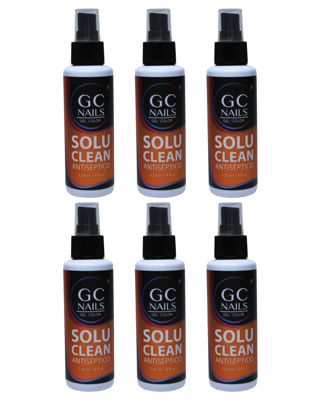 SET DE 6 ANTISEPTICO 4 OZ GC NAILS