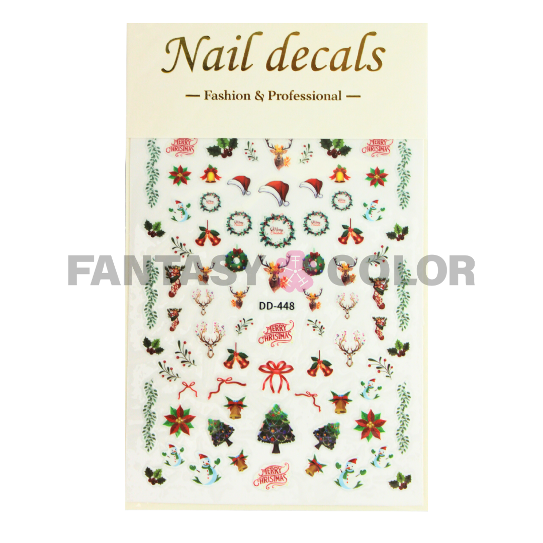 STIKER NAVIDAD - 8 ESTILOS DIFERENTES