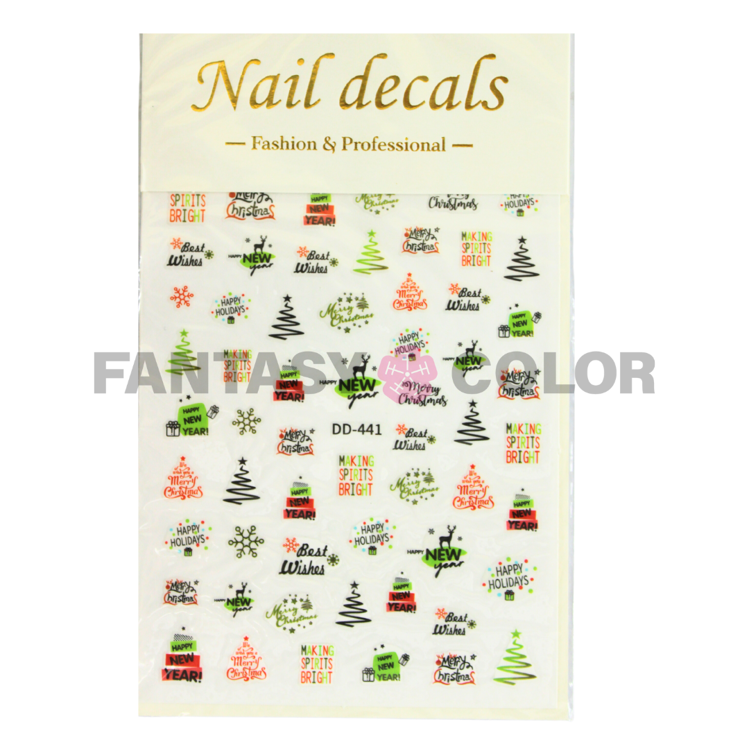 STIKER NAVIDAD - 8 ESTILOS DIFERENTES