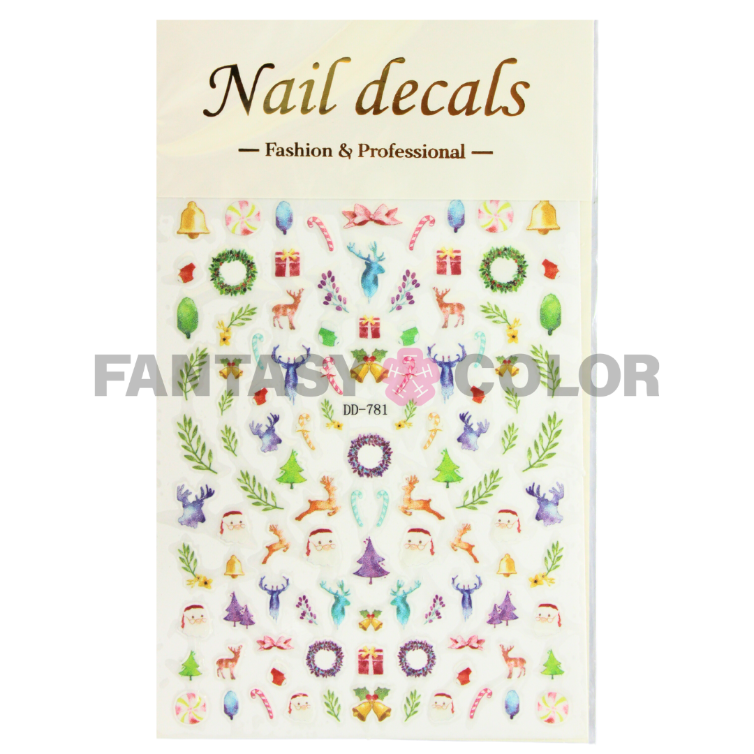 STIKER NAVIDAD - 8 ESTILOS DIFERENTES