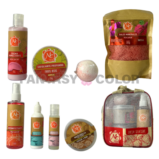 KIT SPA MANICURA/PEDICURA MC SPA - FRUTOS ROJOS