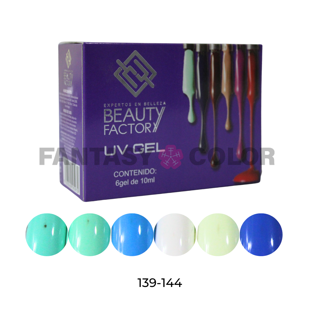 COLECCIÓN 6 GELES BEAUTY FACTORY - 30 colecciones disponibles