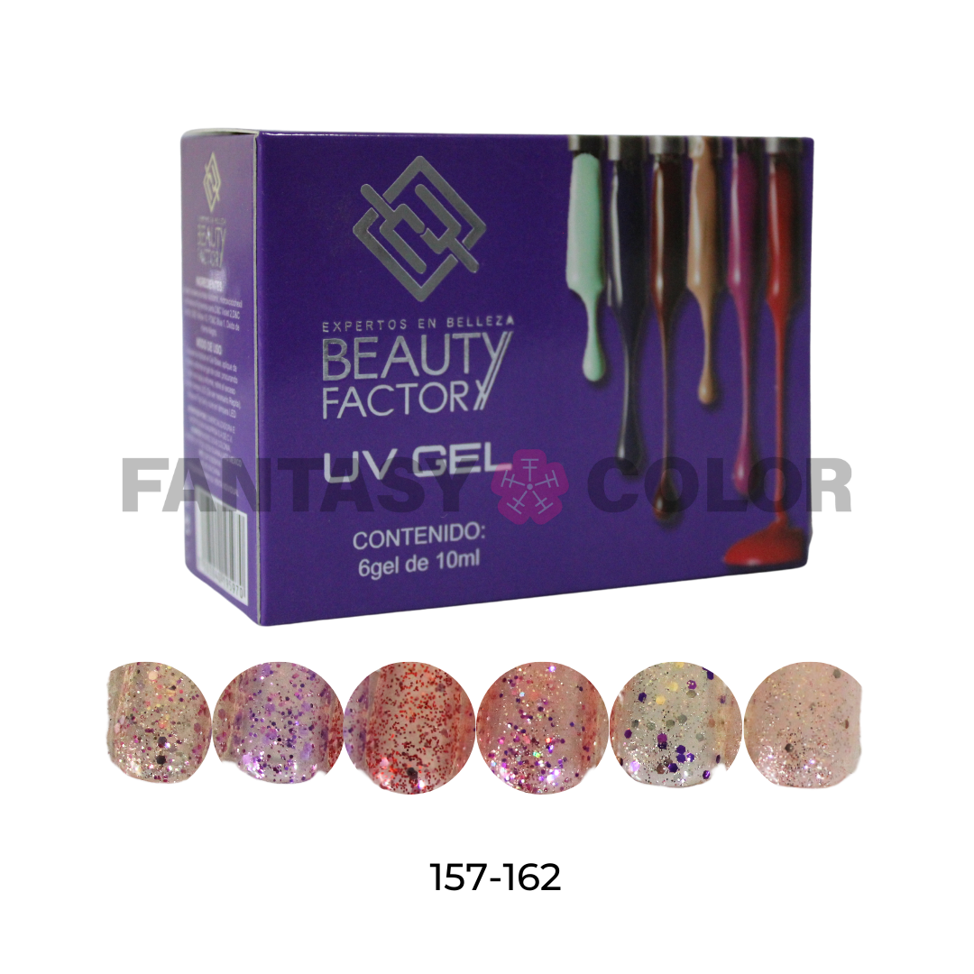 COLECCIÓN 6 GELES BEAUTY FACTORY - 30 colecciones disponibles