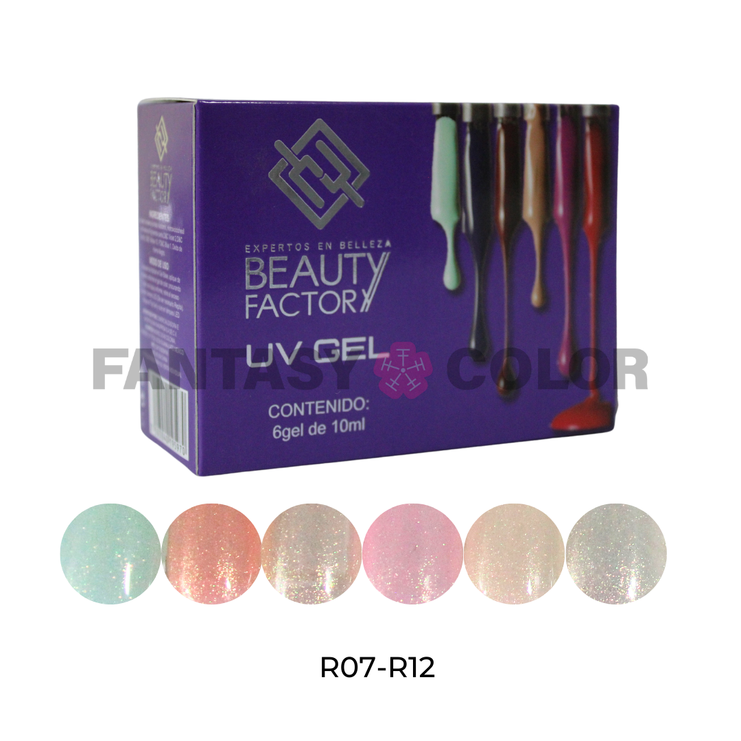COLECCIÓN 6 GELES BEAUTY FACTORY - 30 colecciones disponibles