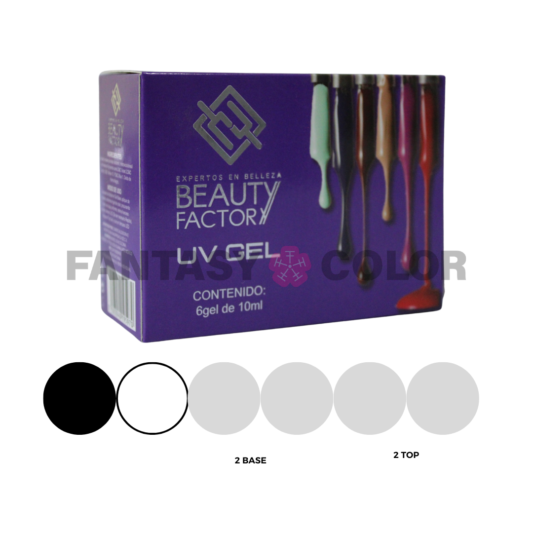 COLECCIÓN 6 GELES BEAUTY FACTORY - 30 colecciones disponibles