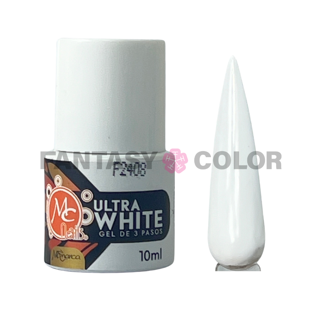 GEL 3 PASOS ULTRA WHITE MONARCA MC NAILS