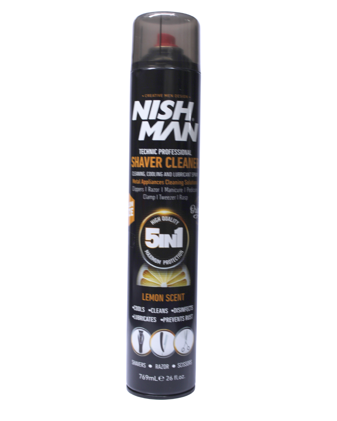 5 EN 1 SHAVER CLEANER LEMON SCENT NISHMAN 769 ML