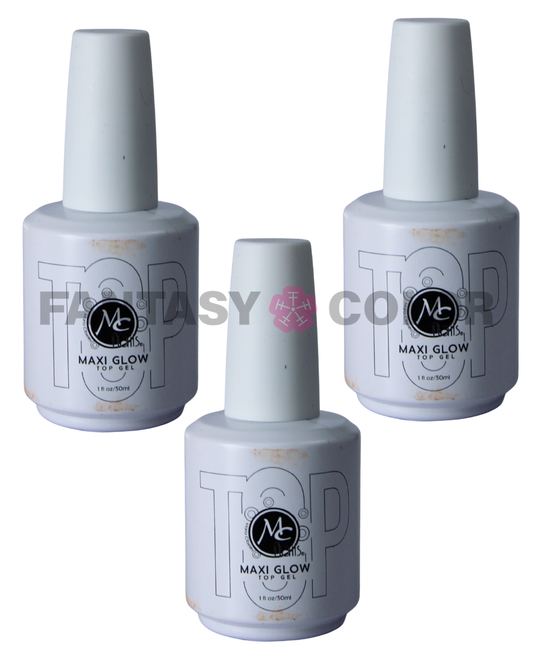 SET DE 6 TOP GEL MAXI GLOW 30 ML MC NAILS