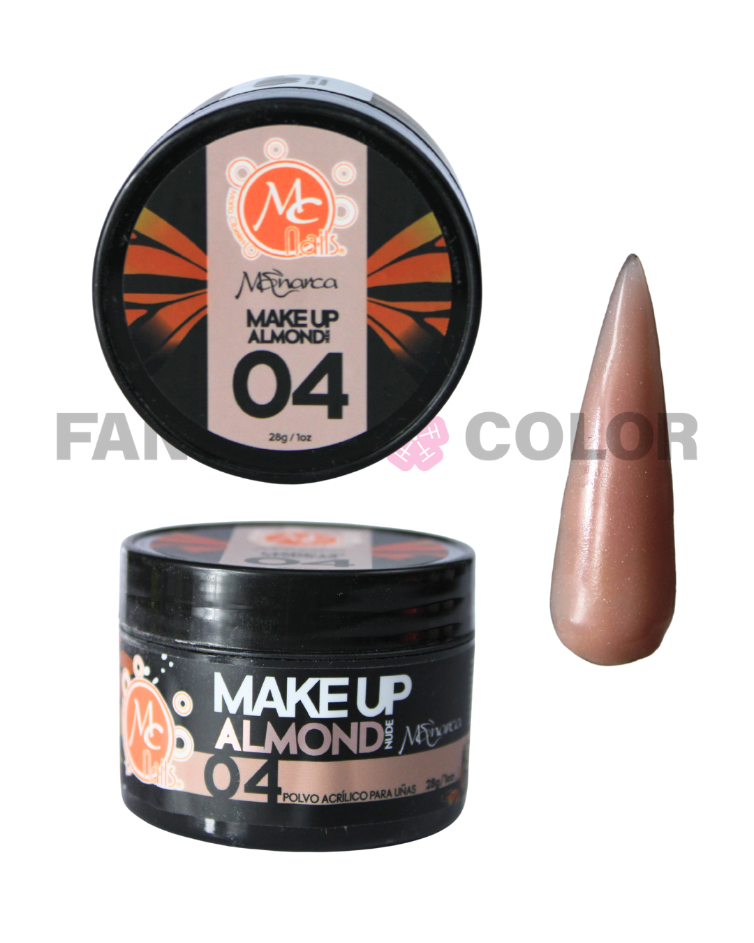ACRILICOS MONARCA MC NAILS - 6 TONOS DISPONIBLES