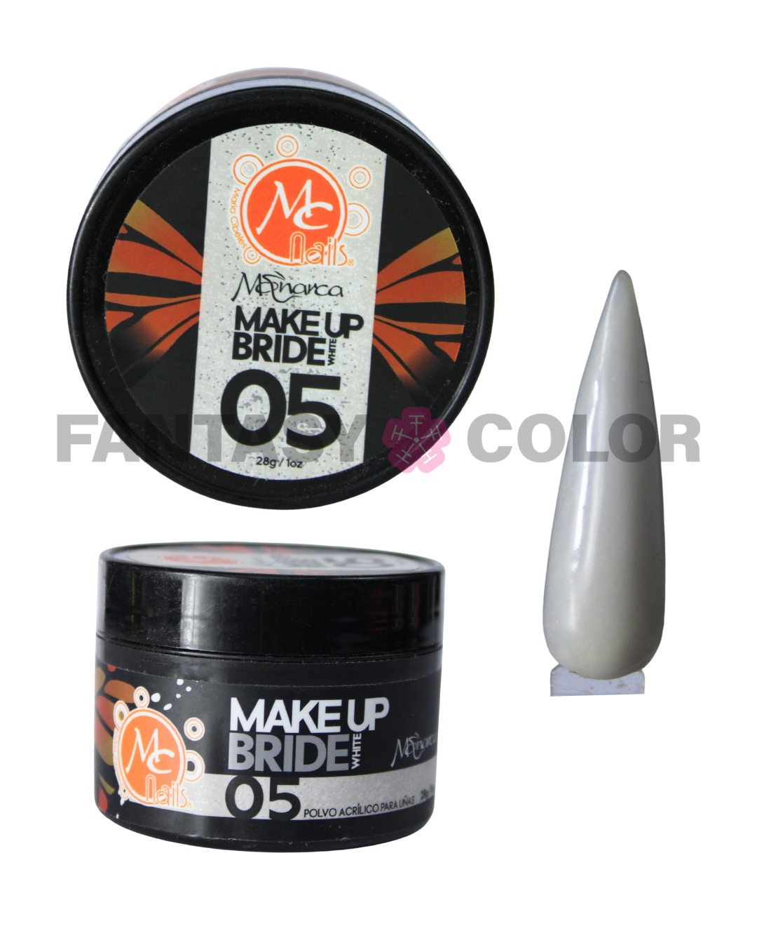 ACRILICOS MONARCA MC NAILS - 6 TONOS DISPONIBLES