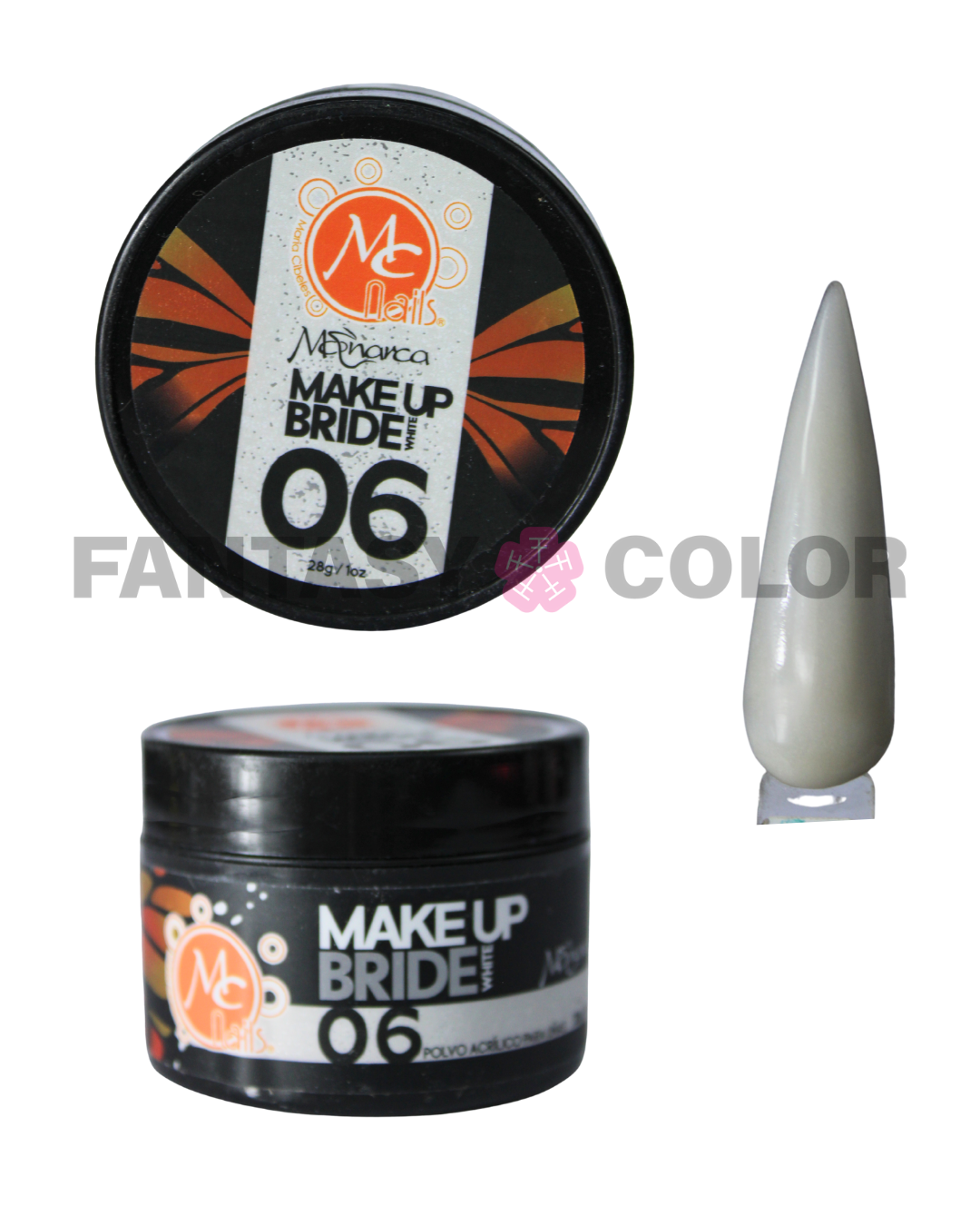 ACRILICOS MONARCA MC NAILS - 6 TONOS DISPONIBLES
