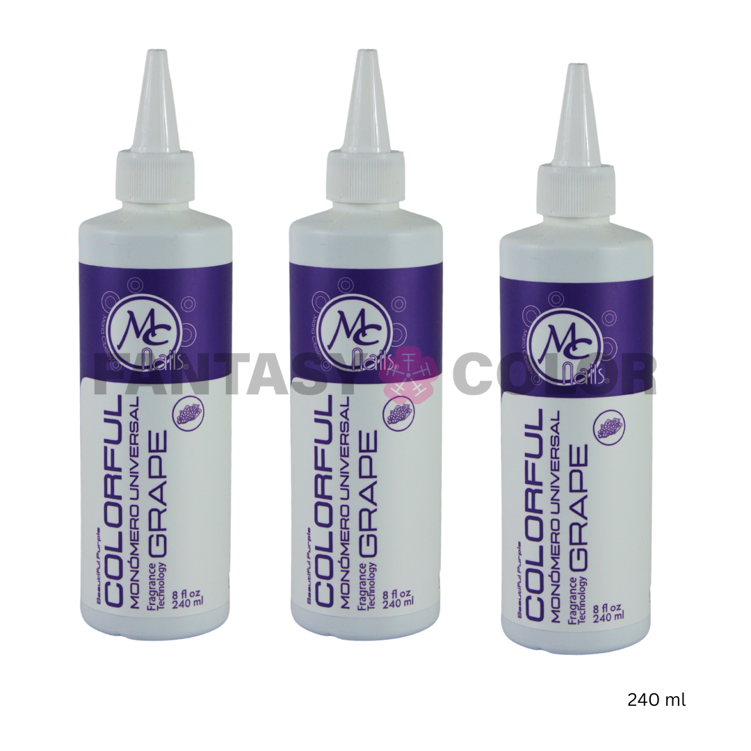 SET DE 3 MONOMEROS COLORFUL GRAPE 240 ML