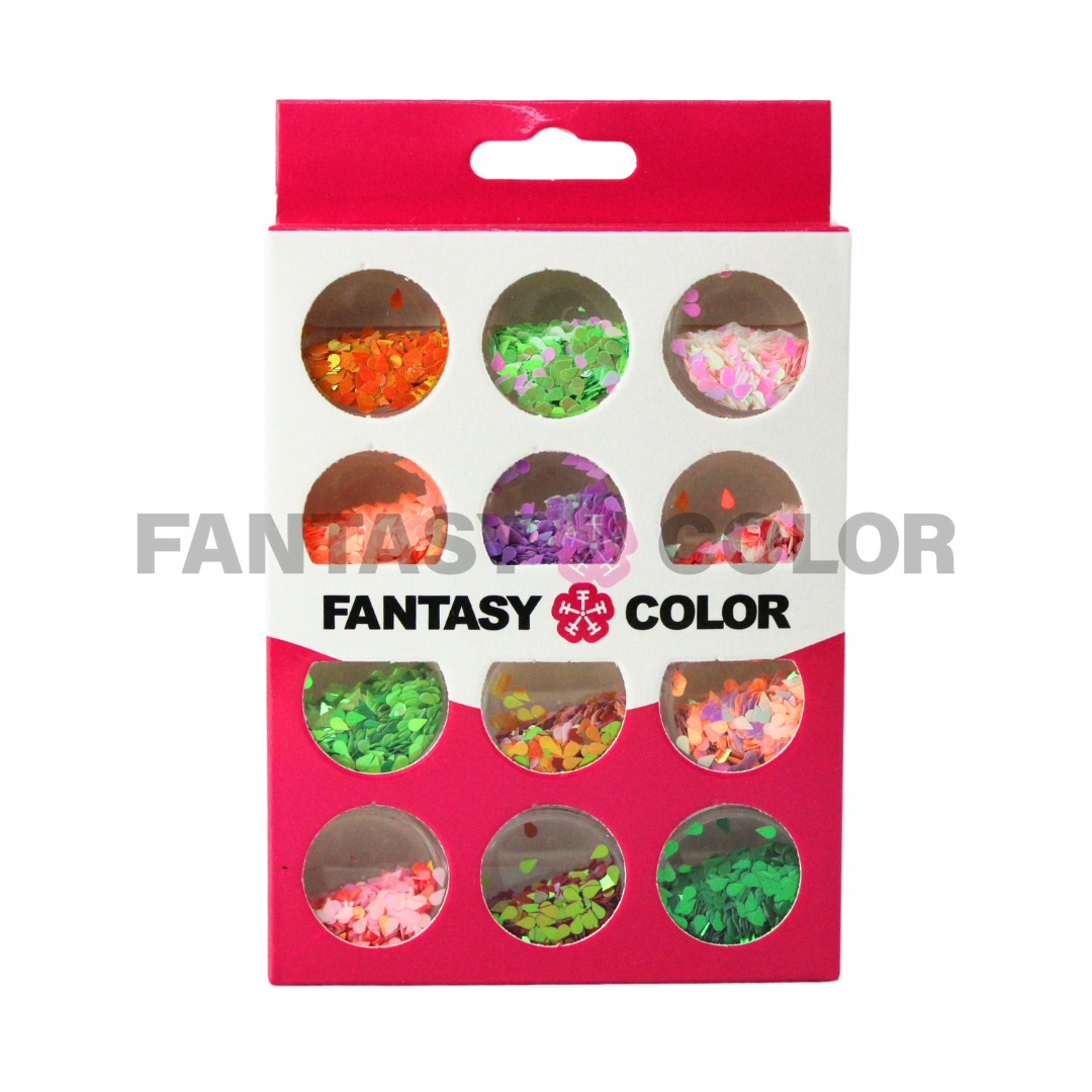 SET DECORACION 12 PIEZAS FANTASY COLOR - 7 OPCIONES