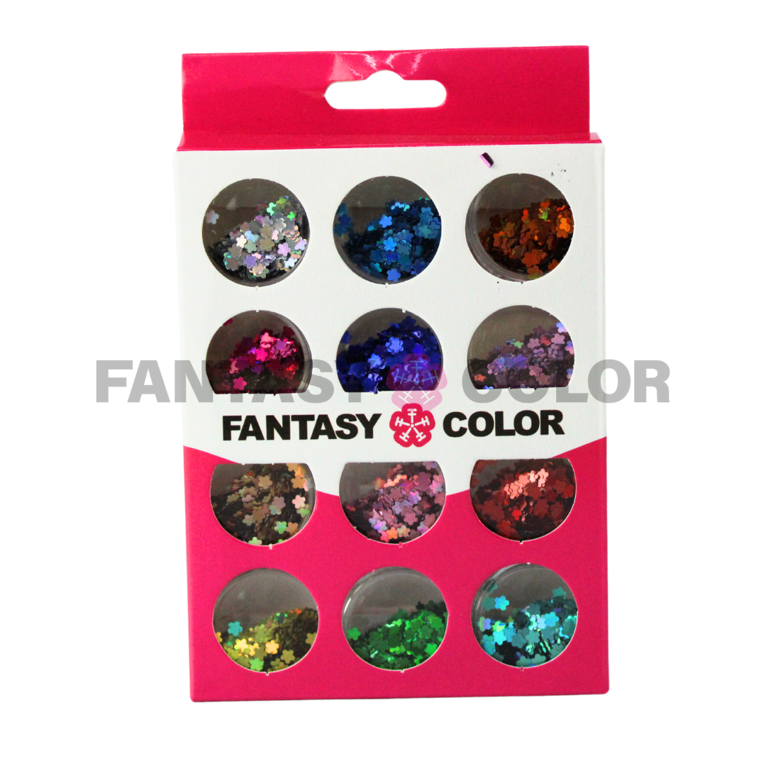 SET DECORACION 12 PIEZAS FANTASY COLOR - 7 OPCIONES
