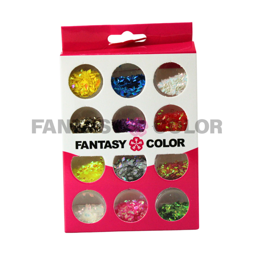 SET DECORACION 12 PIEZAS FANTASY COLOR - 7 OPCIONES