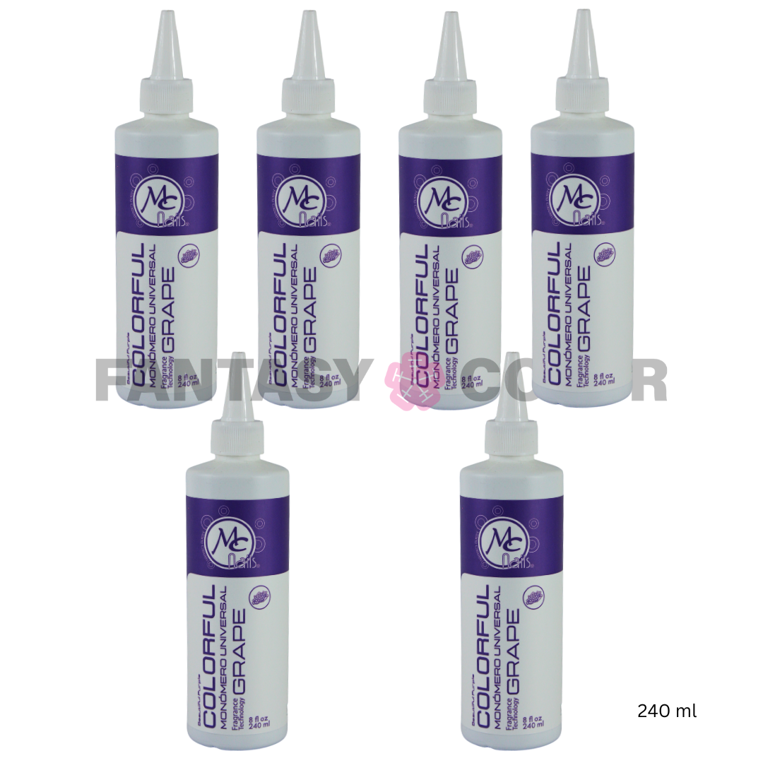 SET DE 6 MONOMEROS COLORFUL GRAPE 240 ML