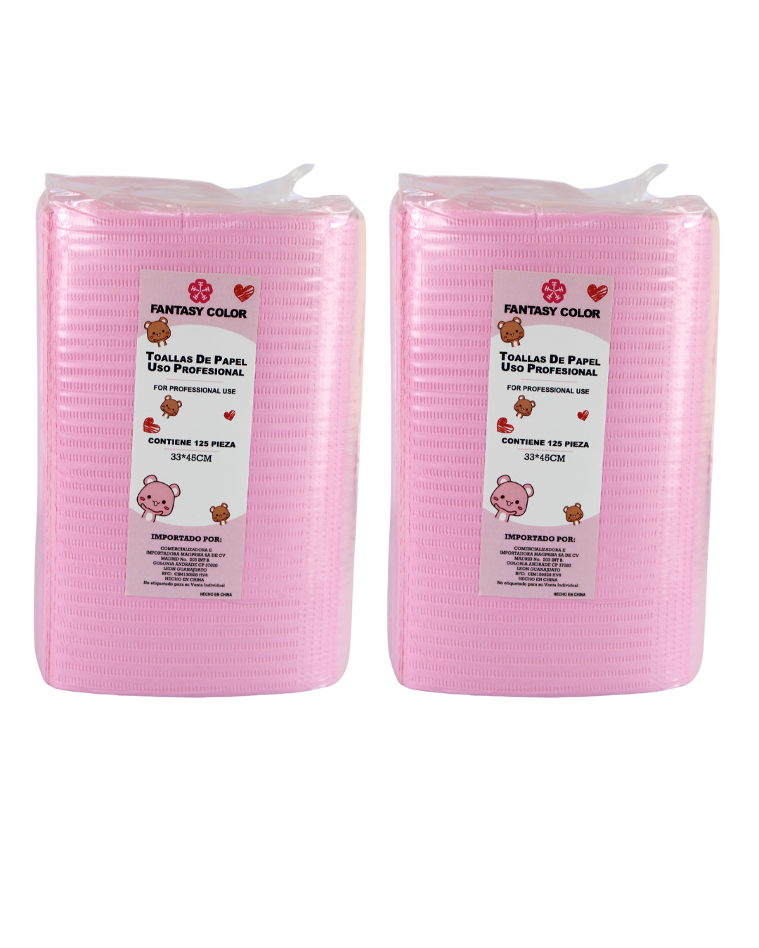 SET DE 2 PAQUETES TAPETES - 125 PZ CADA UNO