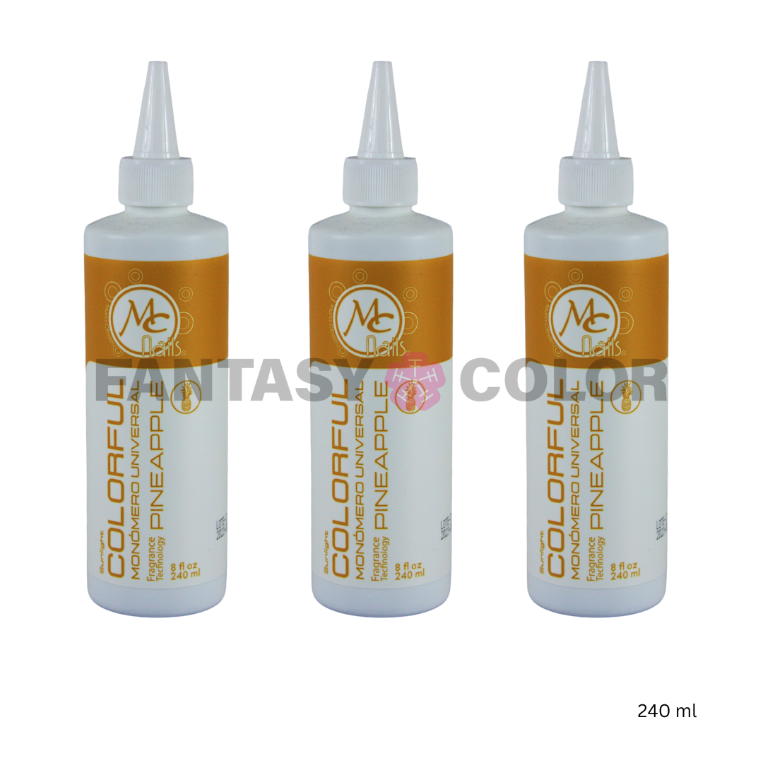 SET DE 3 MONOMEROS COLORFUL PINEAPPLE 240 ML