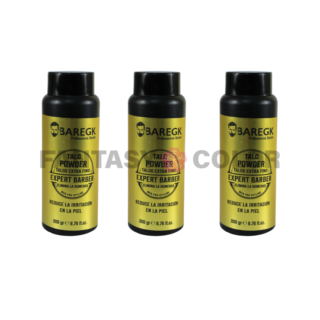 SET DE 3 TALC POWDER BAREGK (TALCO EXTRA FINO)