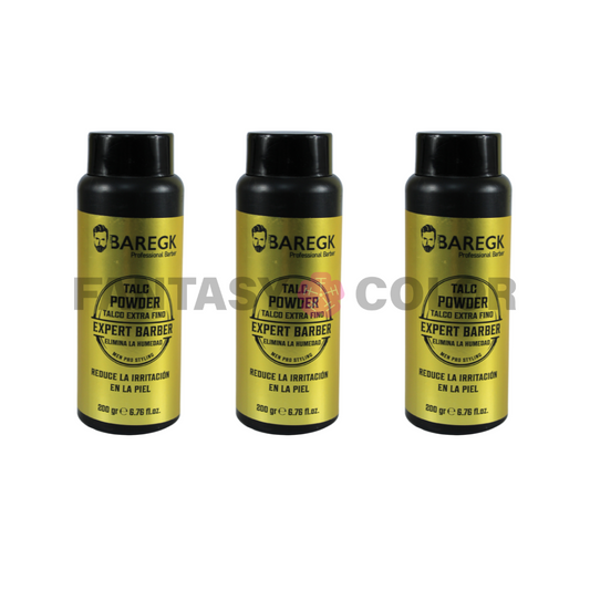 SET DE 3 TALC POWDER BAREGK (TALCO EXTRA FINO)