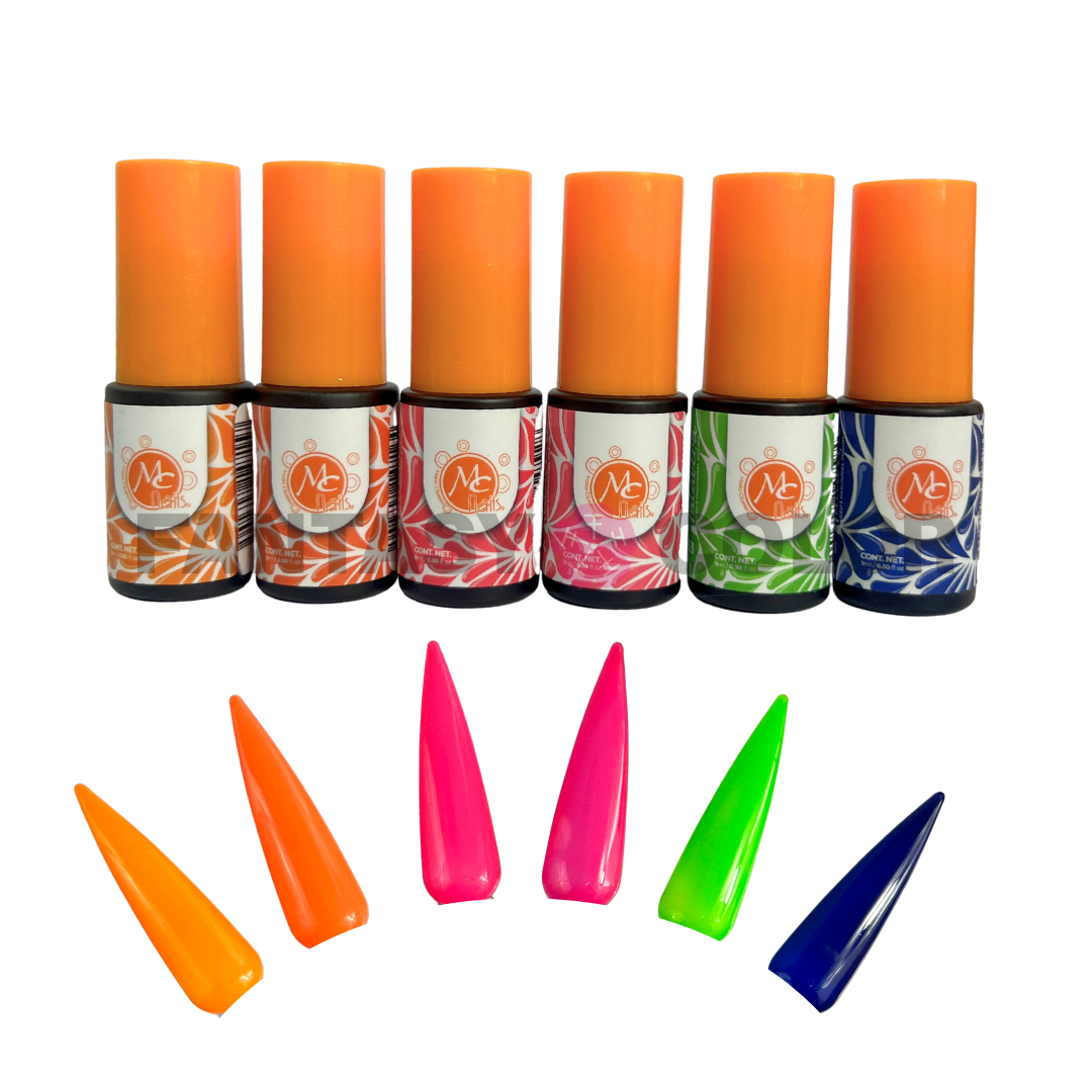 COLECCIÓN DE 6 GELES TALAVERA MC - NEÓN