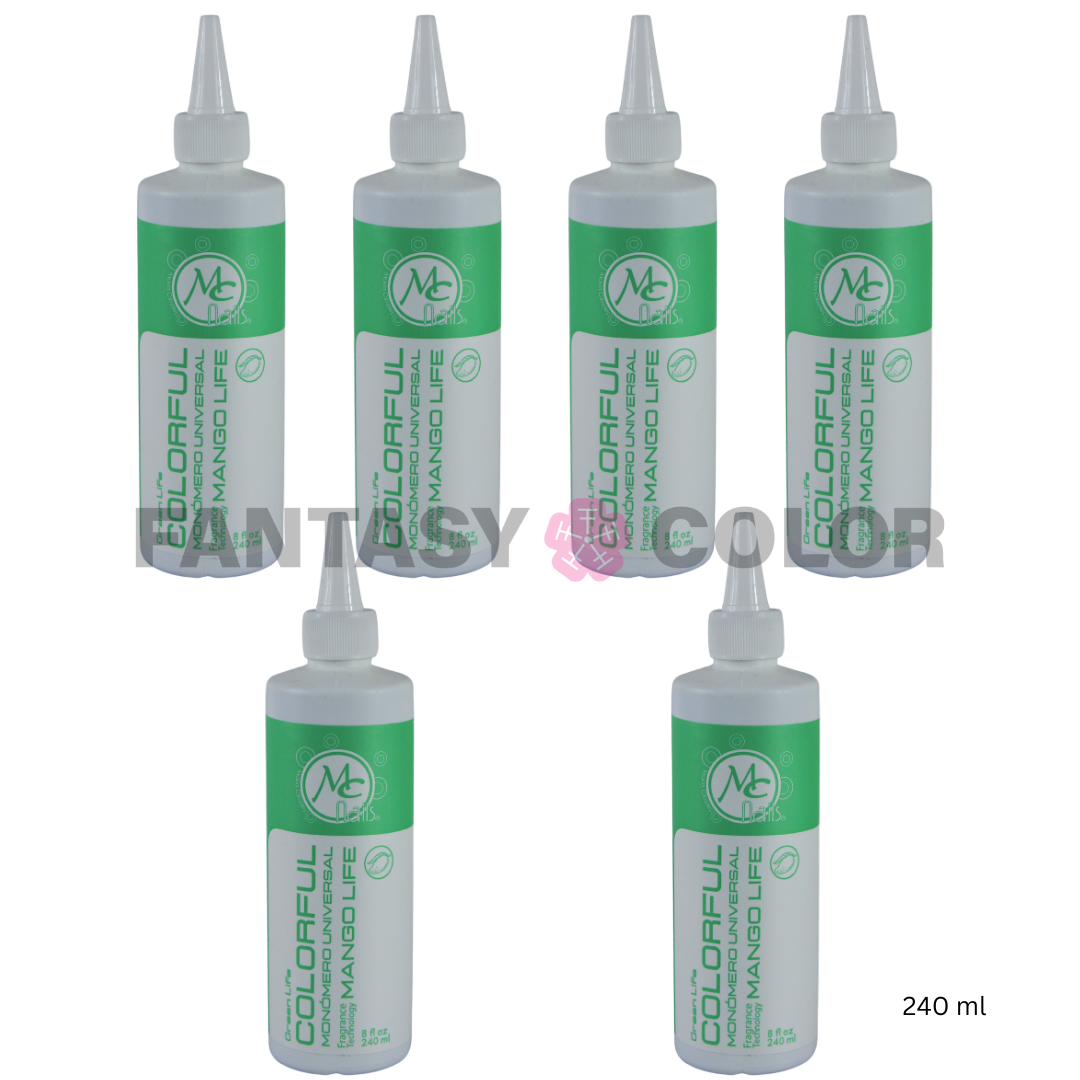 SET DE 6 MONOMEROS COLORFUL MANGO 240 ML