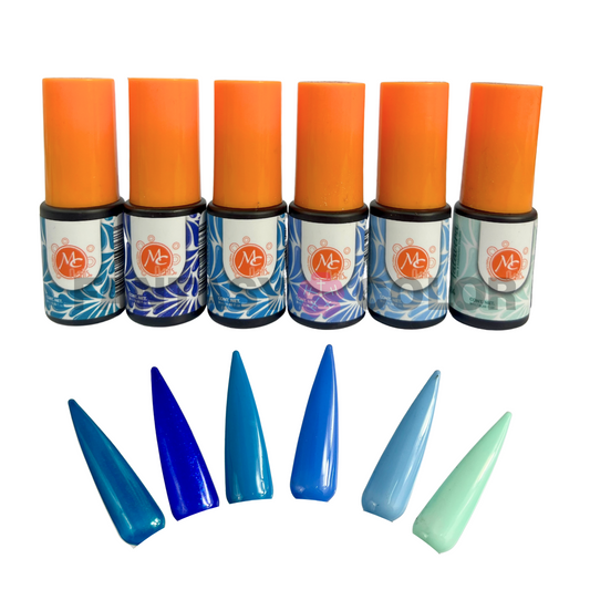 COLECCIÓN DE 6 GELES TALAVERA MC - AZUL