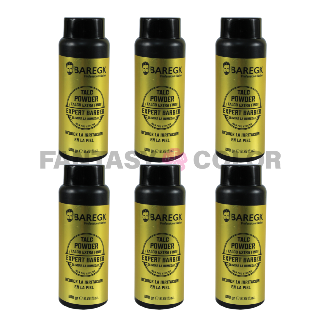 SET DE 6 TALC POWDER BAREGK (TALCO EXTRA FINO)