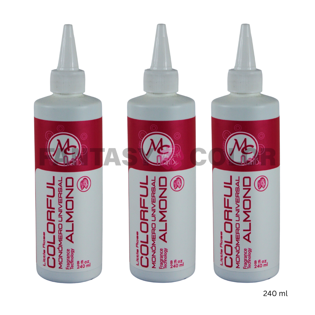 SET DE 3 MONOMEROS COLORFUL ALMOND 240 ML