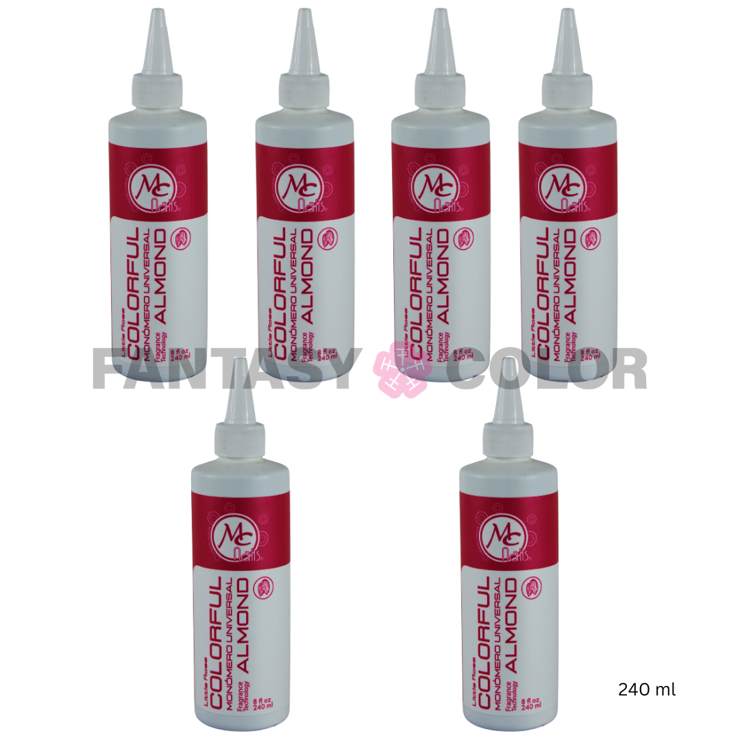 SET DE 6 MONOMEROS COLORFUL ALMOND 240 ML