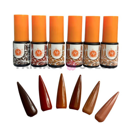 COLECCIÓN DE 6 GELES TALAVERA MC - CAFÉ