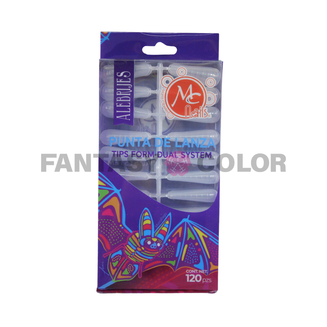 TIPS FORM DUAL SYSTEM PUNTA DE LANZA MC NAILS