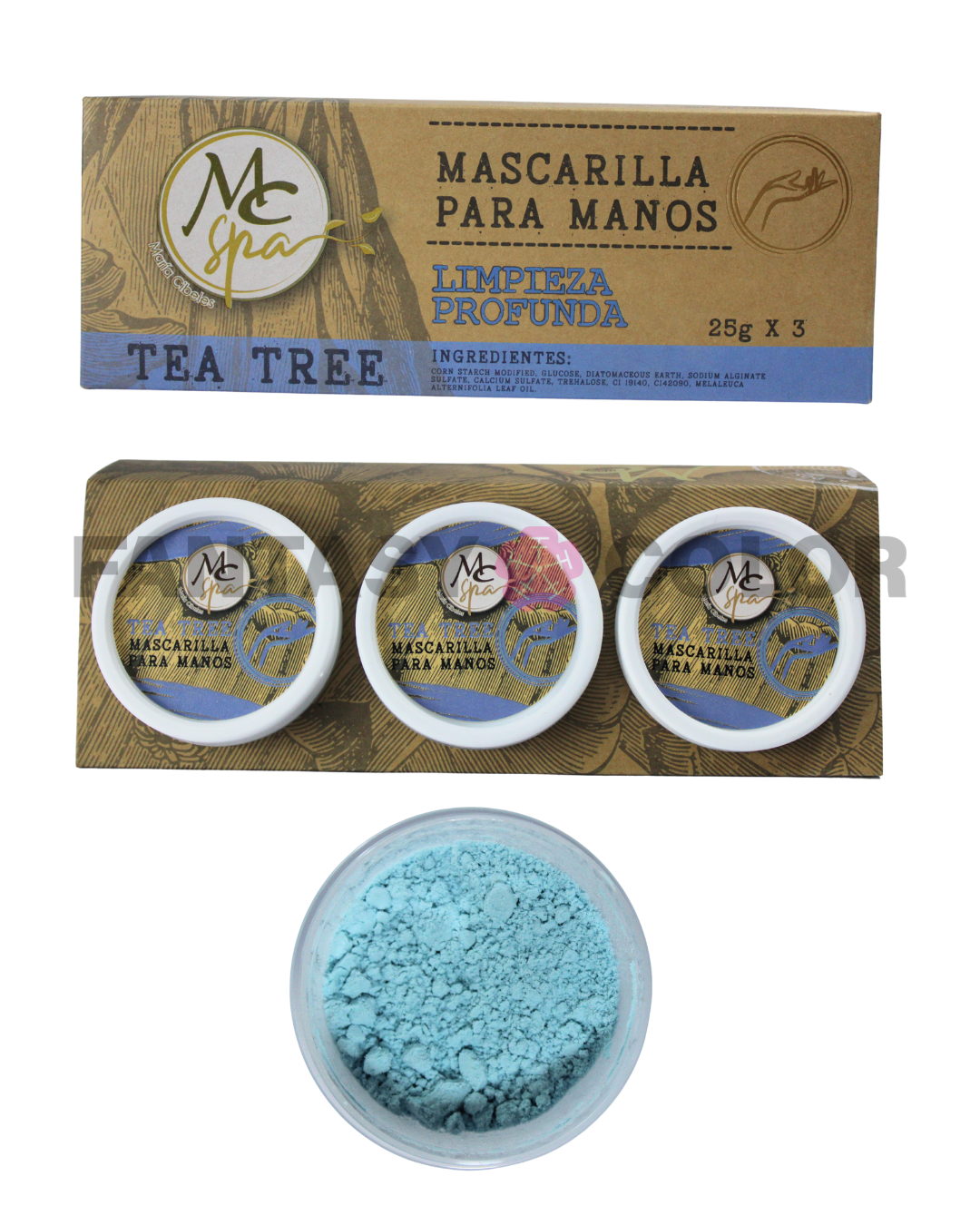 SET DE 3 MASCARILLA PARA MANOS MC SPA - 3 VARIANTES