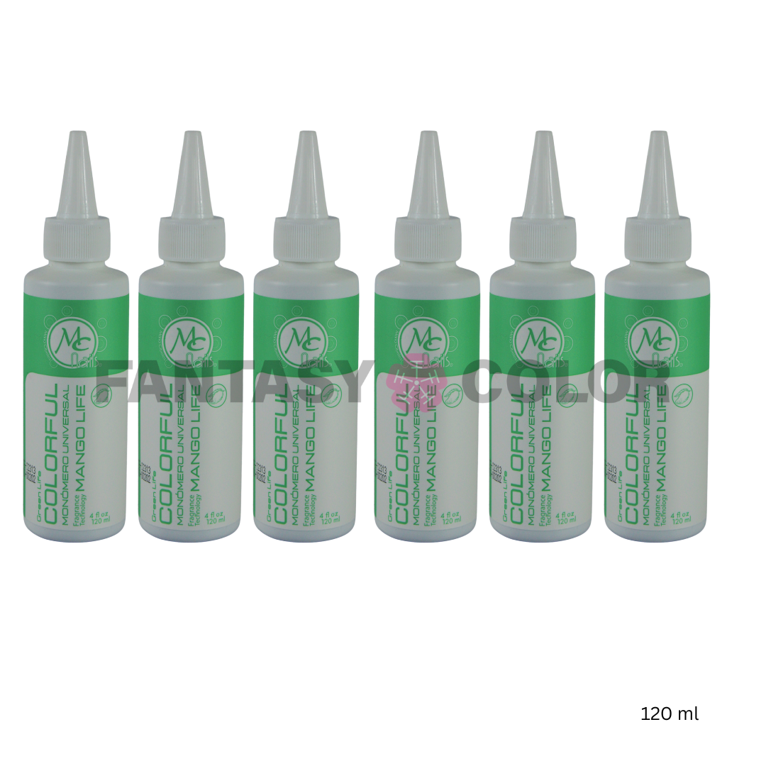 SET DE 6 MONOMEROS COLORFUL MANGO LIFE 120 ML