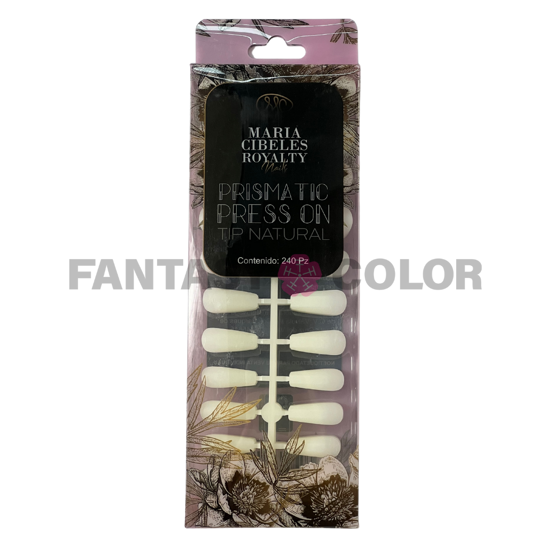 TIP PRESS ON PRISMA TIC NATURAL 240 PZ MARIA CIBELES