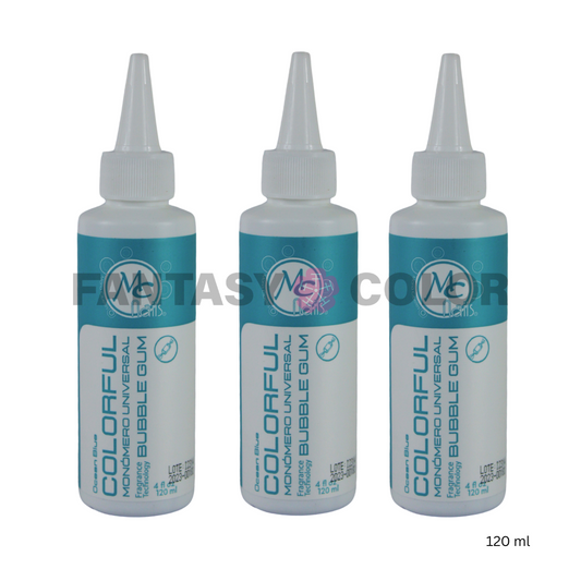SET DE 3 MONOMEROS COLORFUL BUBBLE GUM 120 ML
