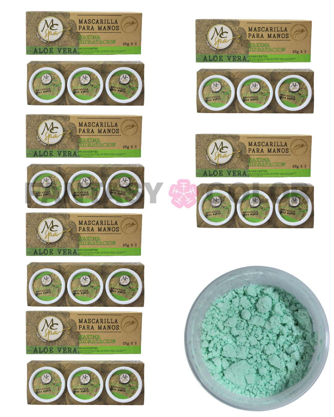 SET DE 6 MASCARILLA PARA MANOS MC SPA - 3 VARIANTES