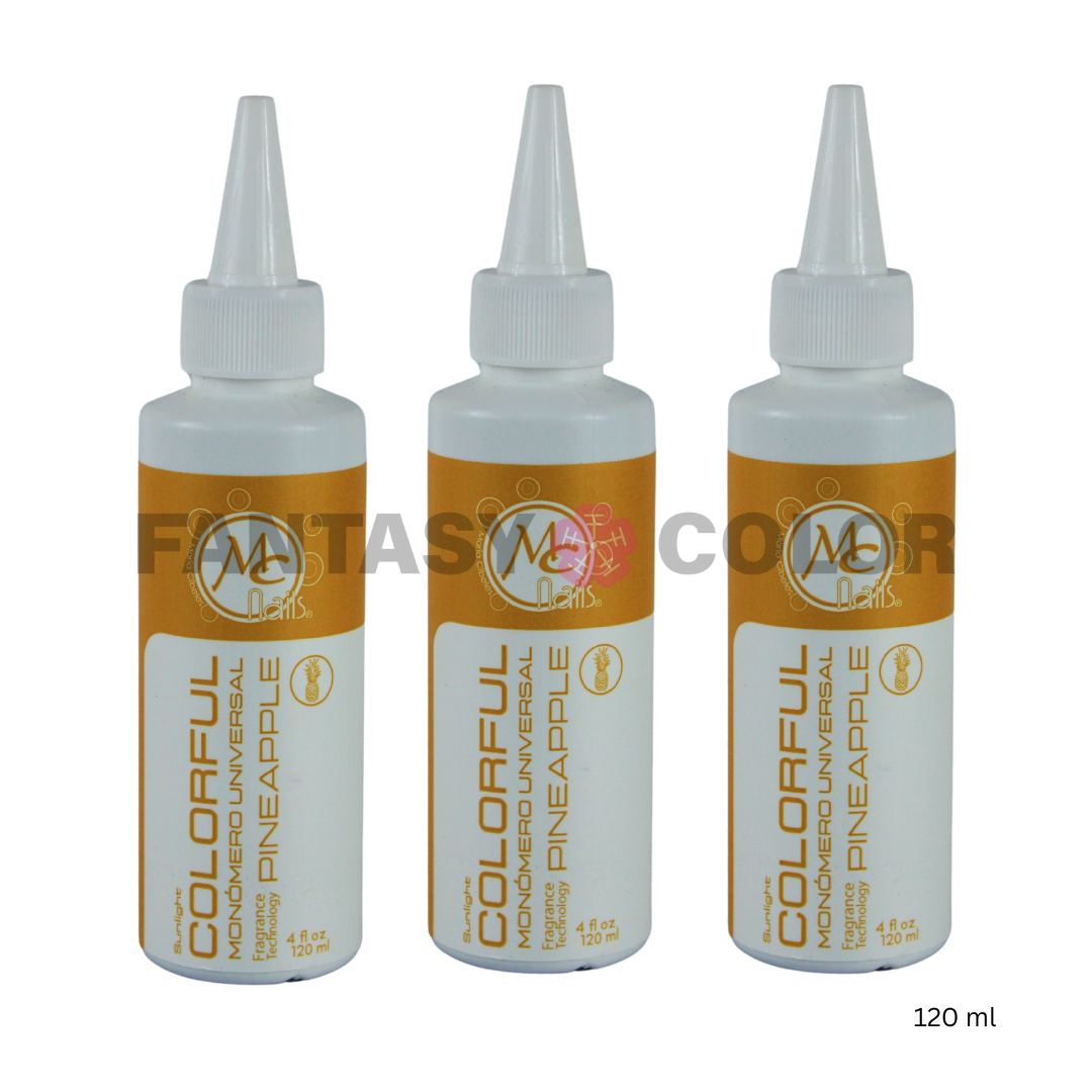 SET DE 3 MONOMEROS COLORFUL PINEAPPLE 120 ML