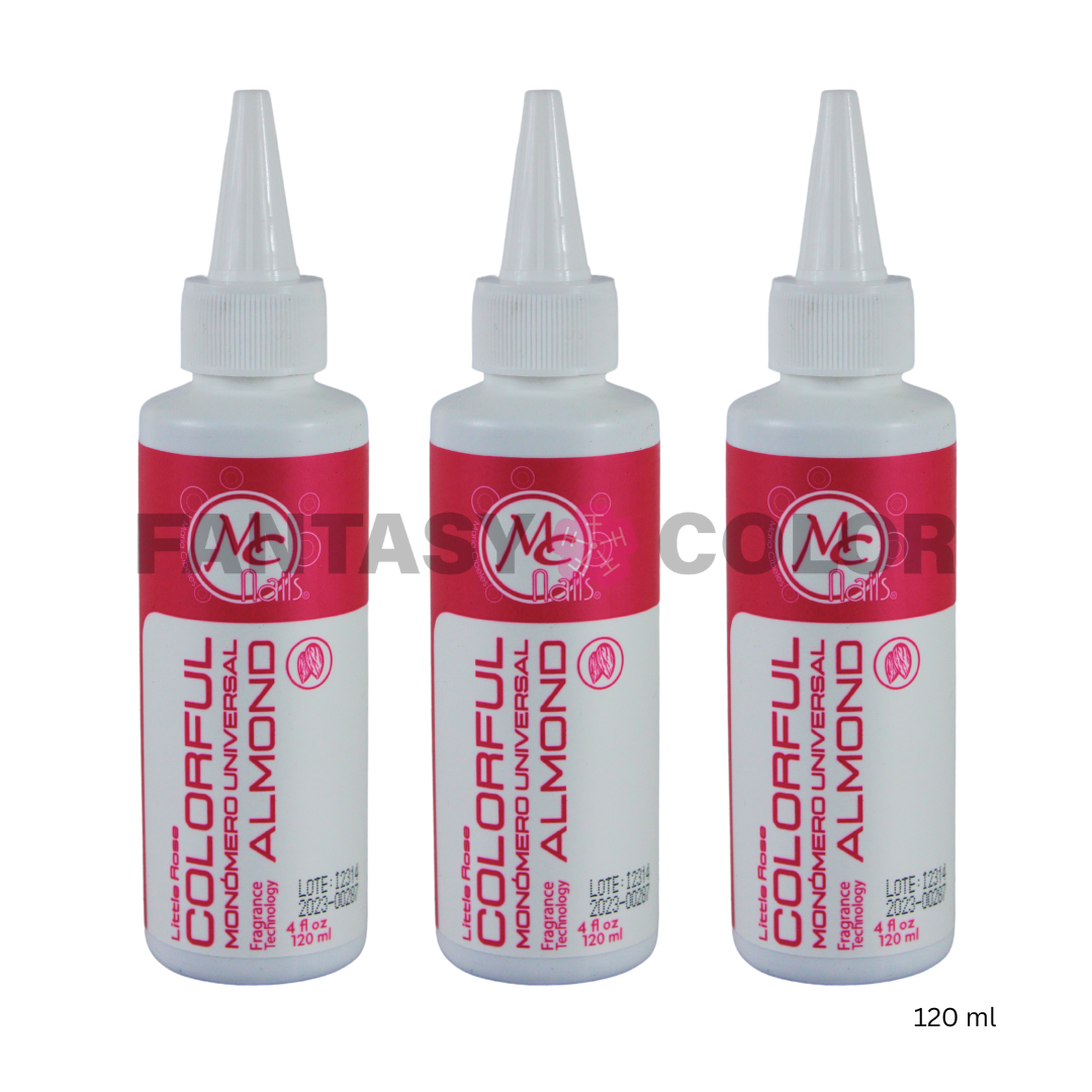 SET DE 3 MONOMEROS COLORFUL ALMOND 120 ML