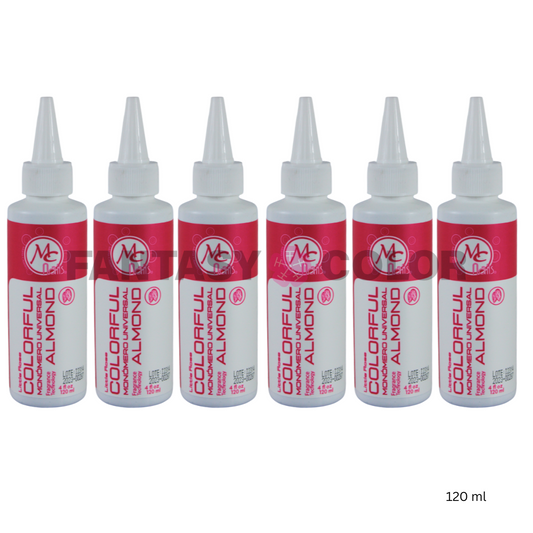 SET DE 6 MONOMEROS COLORFUL ALMOND 120 ML