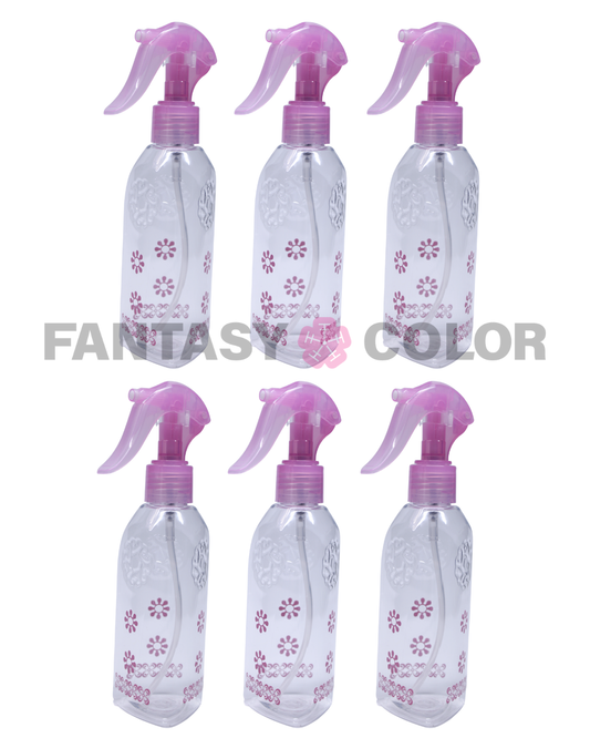 SET DE 6 ATOMIZADOR ROSA FLOR BS-073 FANTASY COLOR