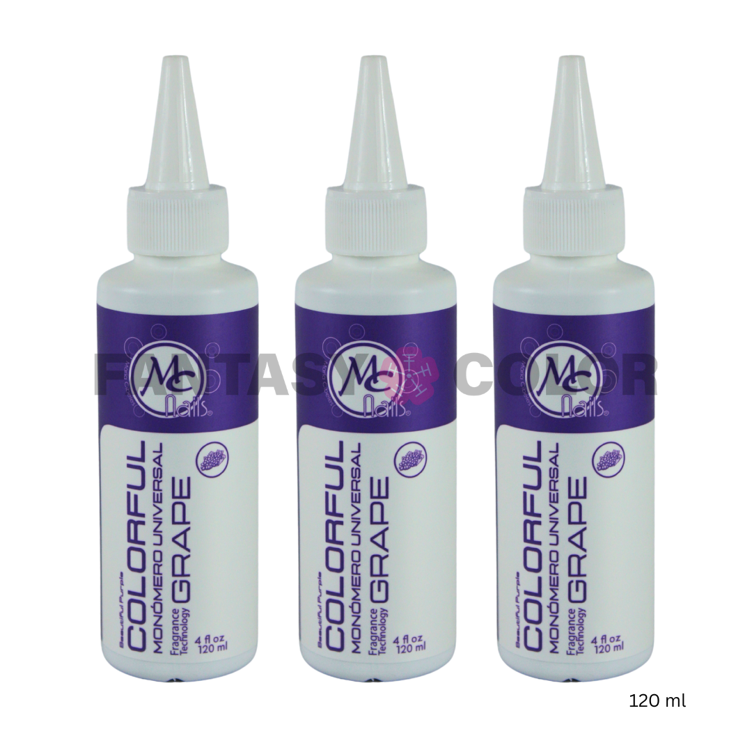 SET DE 3 MONOMEROS COLORFUL GRAPE 120 ML