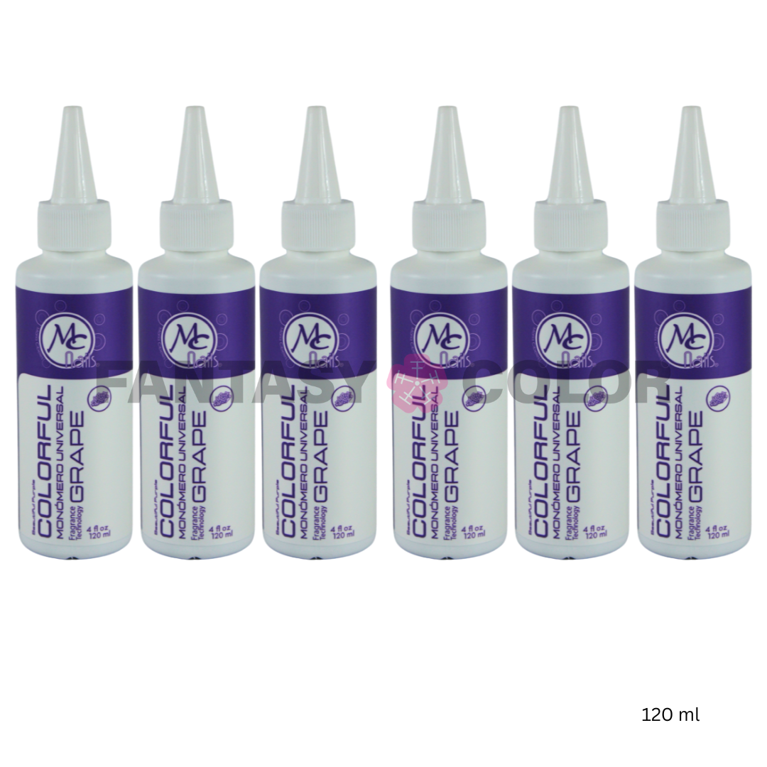 SET DE 6 MONOMEROS COLORFUL GRAPE 120 ML
