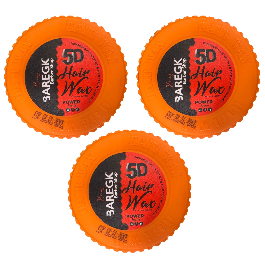SET DE 3 CERA BAREGK 5D POWER HONEY 150 ML